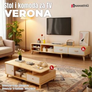 Stol i komoda za dnevni boravak - VERONA